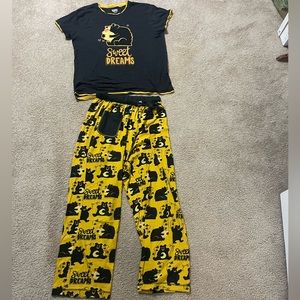 Lazy One Sweet Dreams honey bear pajamas